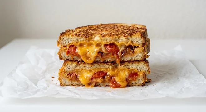 Costa Mature Cheddar & Roasted Tomato Toastie, cheese-topped toastie filled with roasted tomato and melted mature cheddar, cut in half, nutrition and calories