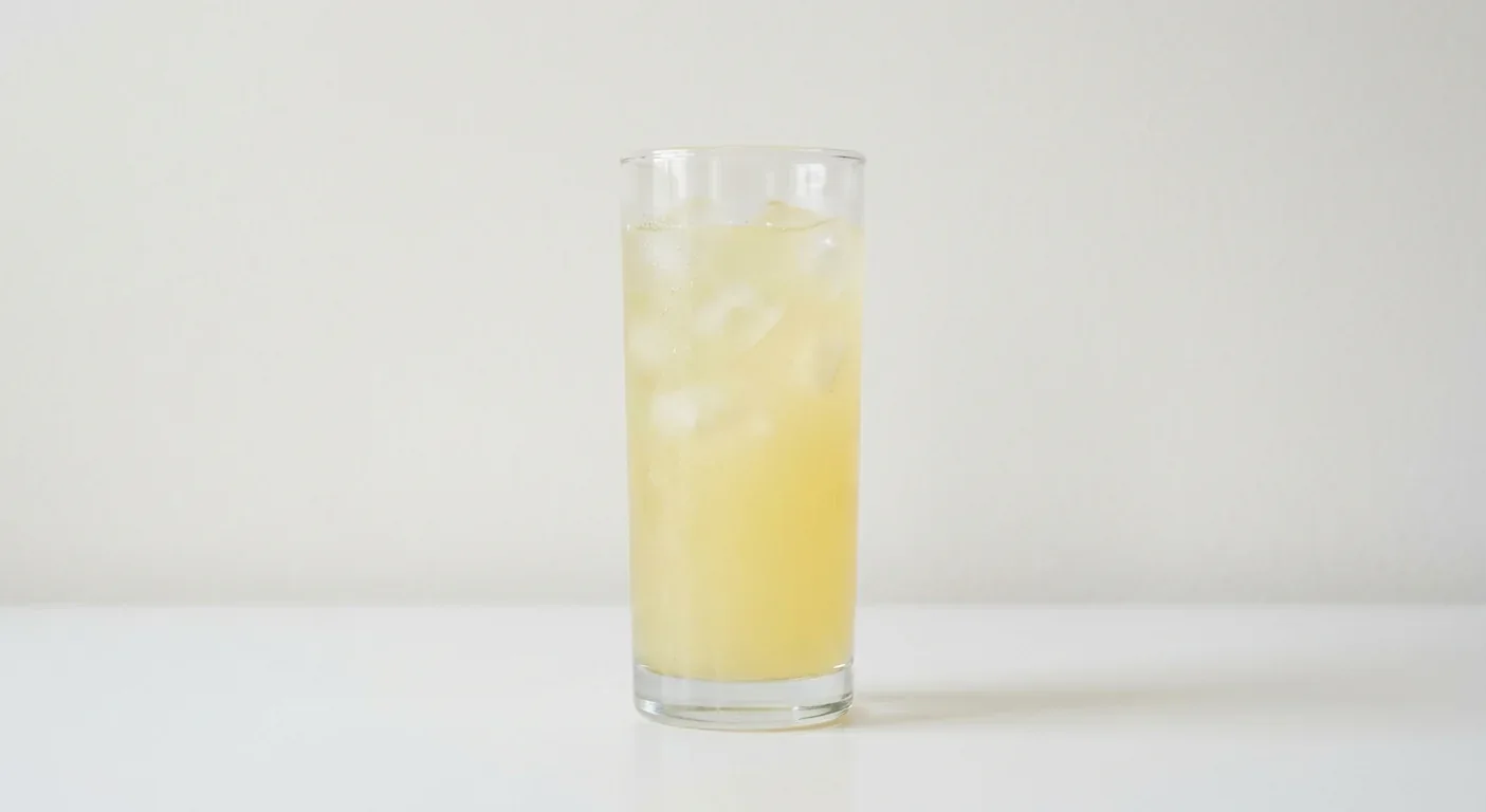 Chick-fil-A Diet Lemonade (Regular), cloudy pale yellow lemonade over ice in a tall clear glass, nutrition and calories