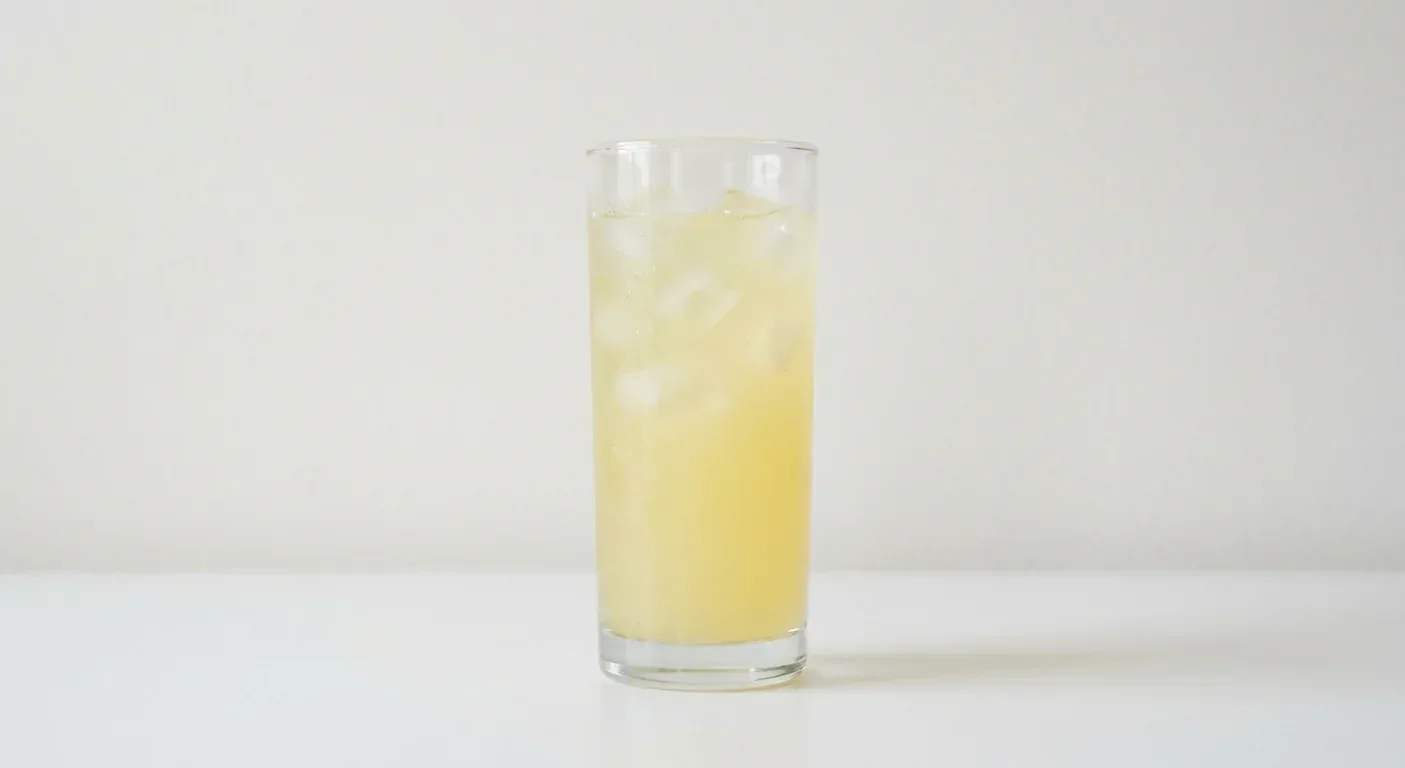 Chick-fil-A Lemonade (Large), cloudy pale yellow lemonade over ice in a tall clear glass, nutrition and calories