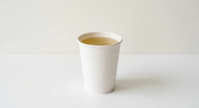 GAIL's Peppermint Tea, peppermint tea in a white paper cup, nutrition and calories