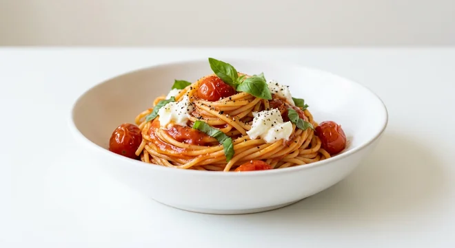 Zizzi Pomodoro, spaghetti in tomato sauce with Datterini tomatoes, mozzarella and basil, nutrition and calories