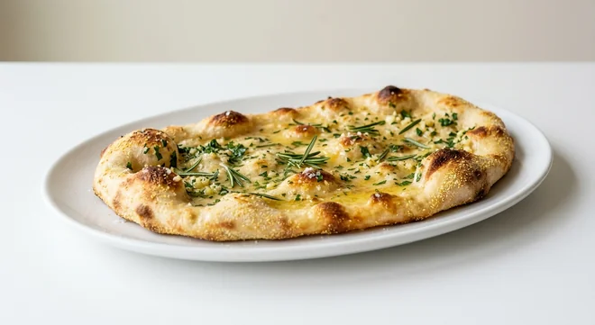 Zizzi Garlic Bread, hand-stretched garlic flatbread with rosemary, nutrition and calories