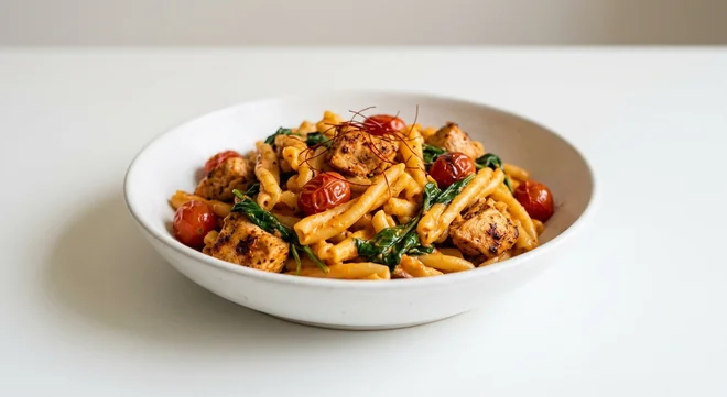 Zizzi Pollo Piccante, casarecce pasta with harissa chicken, Datterini tomatoes and spinach in a creamy spicy sauce, nutrition and calories