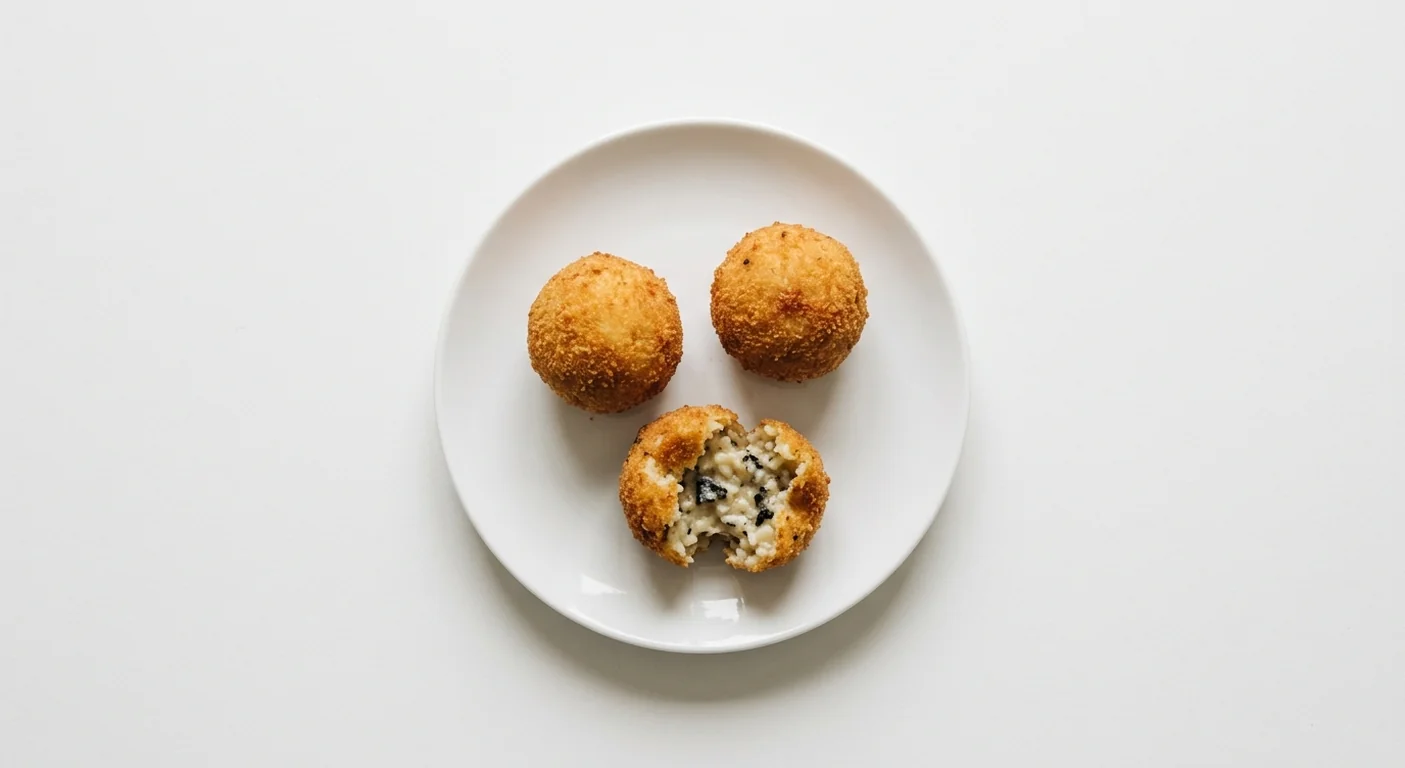 Zizzi Black Truffle Arancini, three golden crumbed black truffle arancini, nutrition and calories