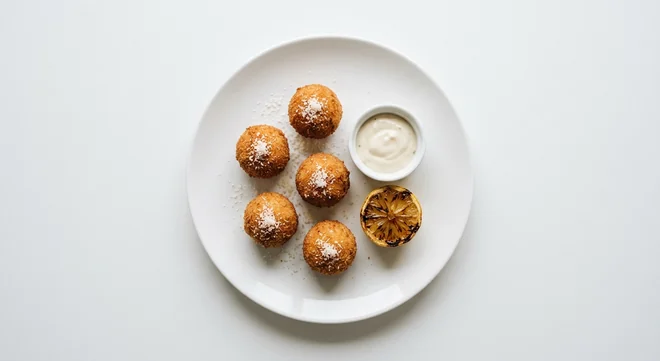 Zizzi Crab & Lemon Arancini, five Cromer crab arancini with garlic aioli, riserva cheese and charred lemon, nutrition and calories