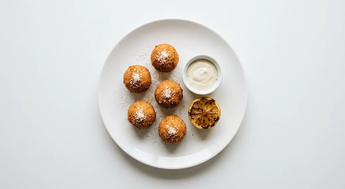 Zizzi Crab & Lemon Arancini, five Cromer crab arancini with garlic aioli, riserva cheese and charred lemon, nutrition and calories