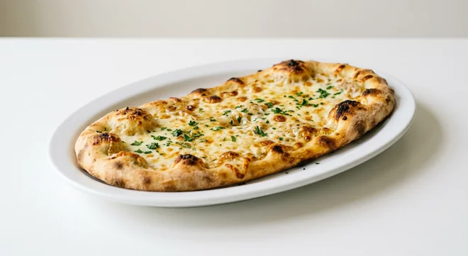 Zizzi Garlic Bread with Mozzarella, garlic flatbread topped with melted mozzarella, nutrition and calories