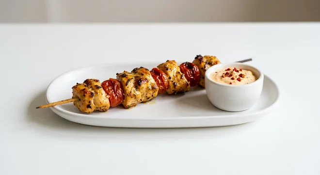 Zizzi Chicken Spiedini with Chilli Mayo, garlic chicken skewer with sunblush tomatoes and a chilli mayo dip, nutrition and calories