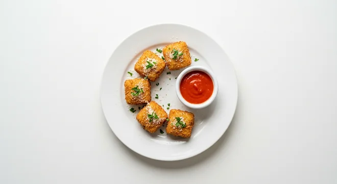 Zizzi Mac & Cheese Bites x5, five crumbed mac and cheese bites with riserva cheese, parsley and a Calabrese dip, nutrition and calories