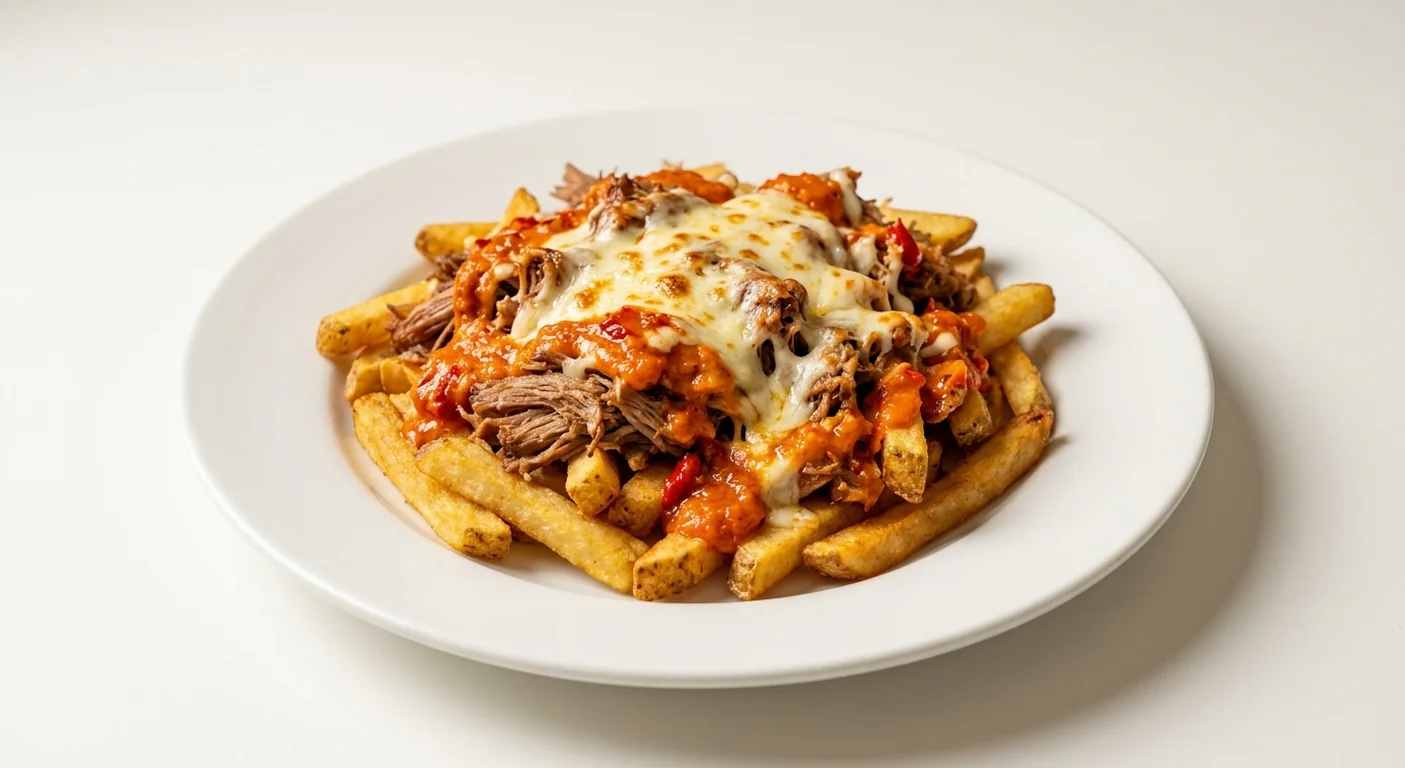 Zizzi Pulled Pork La Bomba Chips, skin-on fries loaded with pulled pork, fiery La Bomba sauce and melted mozzarella, nutrition and calories