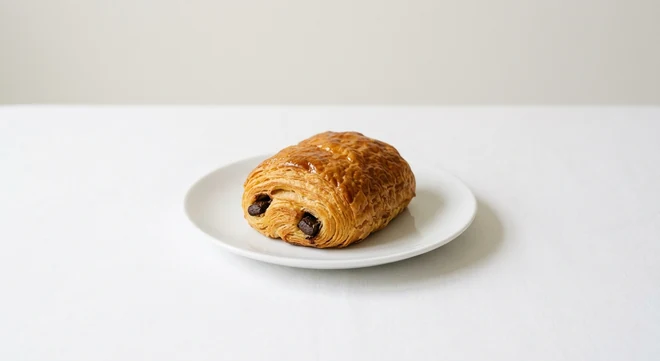 GAIL's Mini Pain au Chocolat, golden flaky mini pain au chocolat on a white plate, nutrition and calories