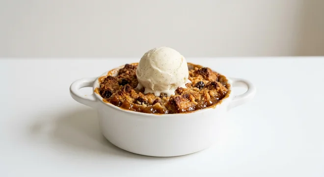 Zizzi Salted Caramel Bread & Butter Pudding, panettone bread and butter pudding baked in a dish with salted caramel and vanilla gelato, nutrition and calories