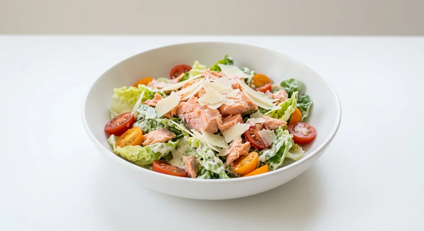 Zizzi Salmon & Tomato Caesar Salad, Caesar salad with salmon, tomatoes, baby gem and riserva cheese, nutrition and calories