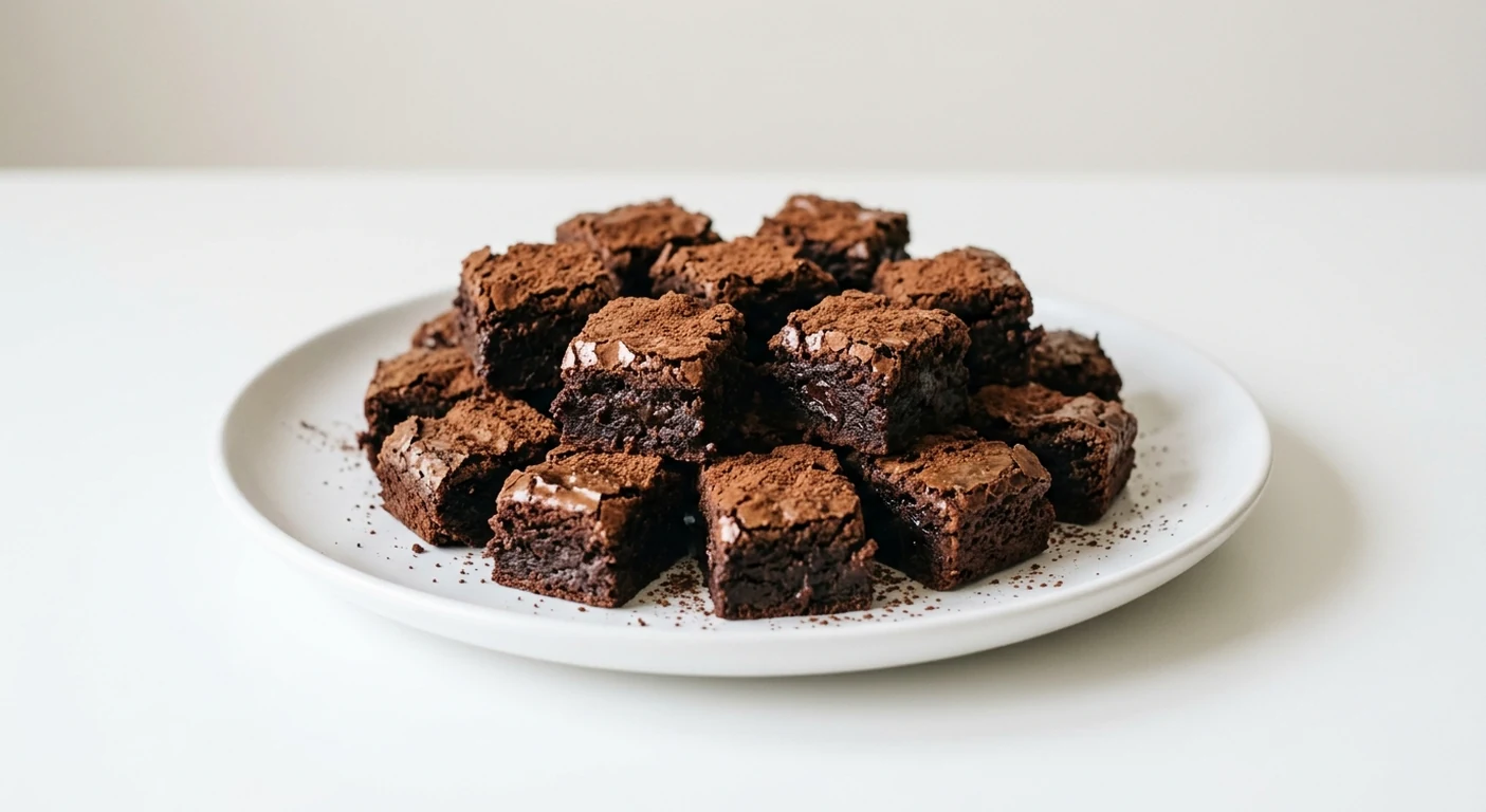 Pizza Express Double Chocolate Brownie Bites, sharing plate of bite-sized double chocolate brownie squares, nutrition and calories