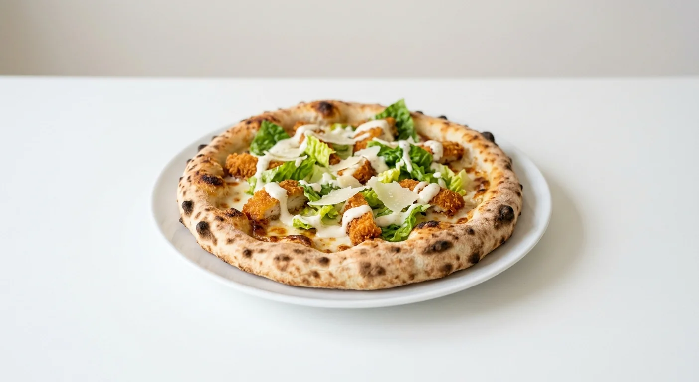 Zizzi Crispy Chicken Caesar Pizzanini, small pizza with crispy chicken, mozzarella, baby gem, Caesar dressing and riserva cheese, nutrition and calories