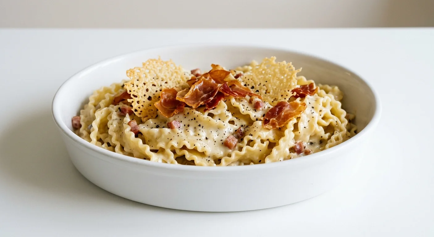 Zizzi Truffle Carbonara Sharepan, large sharing dish of ruffled mafaldine pasta in a four cheese truffle sauce with pancetta, crispy prosciutto and cheese crisps, nutrition and calories