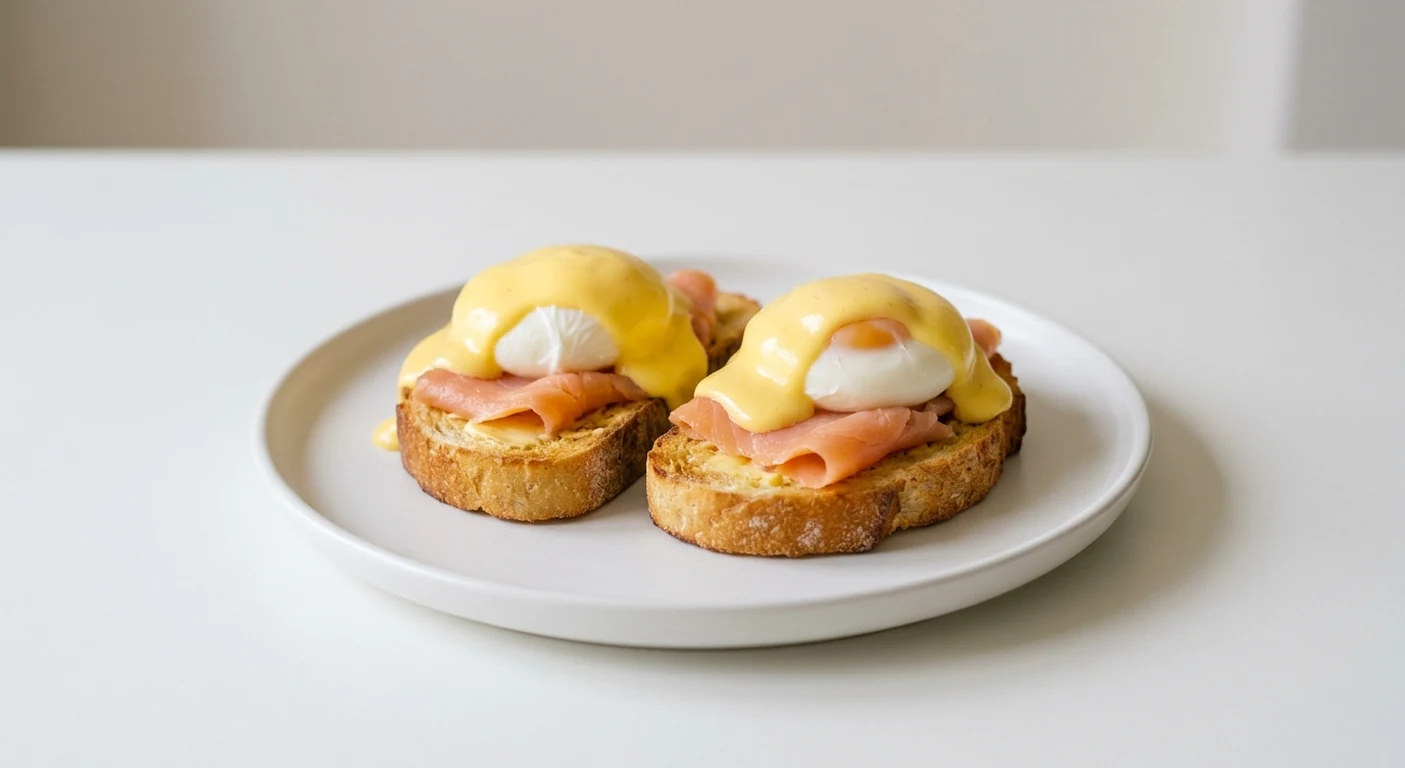 Pizza Express Eggs Royale, two poached eggs with smoked salmon and hollandaise on baked bruschetta, nutrition and calories