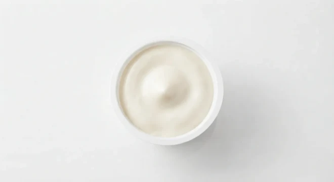 Greggs Garlic & Herb Dip, creamy white dip in a small pot, nutrition and calories