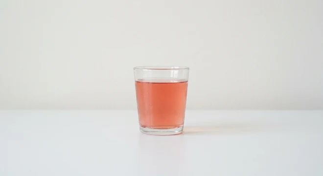 Pizza Express Innocent Apple & Strawberry Carton, glass of apple and strawberry juice, nutrition and calories