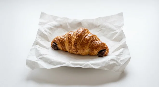Caffè Nero Chocolate and Hazelnut Croissant, croissant with chocolate hazelnut filling at each end, nutrition and calories