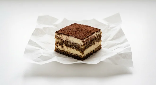 Caffè Nero Italian Tiramisu, layered tiramisu with coffee-soaked sponge, mascarpone cream and cocoa, nutrition and calories