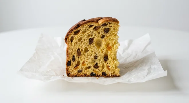 Caffè Nero Panettone, slice of panettone with sultanas and candied orange peel, nutrition and calories