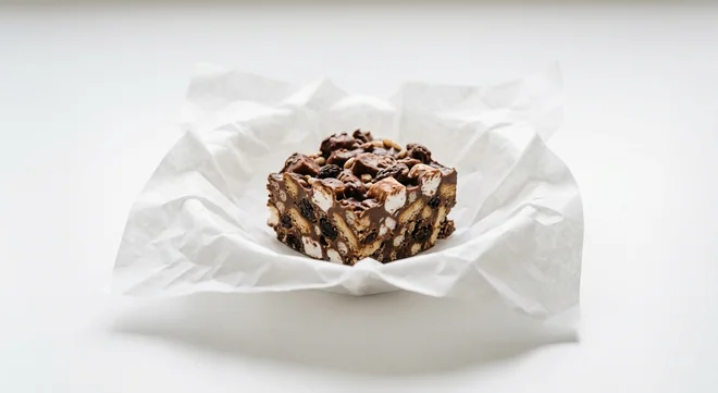 Caffè Nero Rocky Road, chunk of rocky road with marshmallows, biscuit and raisins, nutrition and calories