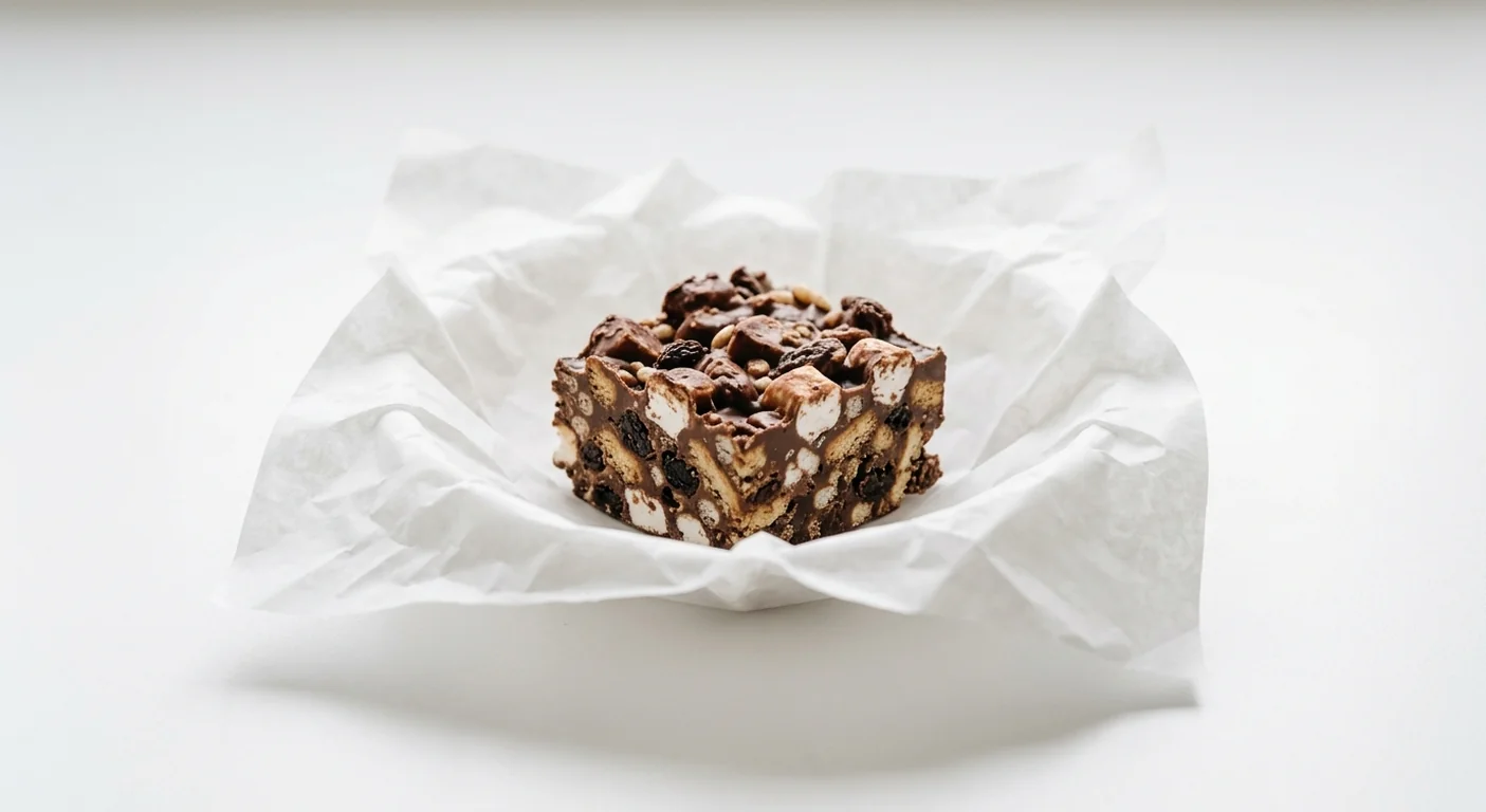 Caffè Nero Rocky Road, chunk of rocky road with marshmallows, biscuit and raisins, nutrition and calories