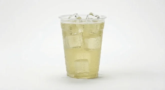 Taco Bell Tango Apple Sugar Free (Large), apple fizzy drink over ice in a clear cup, nutrition and calories