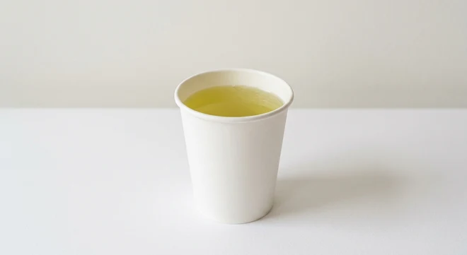Greggs Green Tea, green tea in a white takeaway cup, nutrition and calories