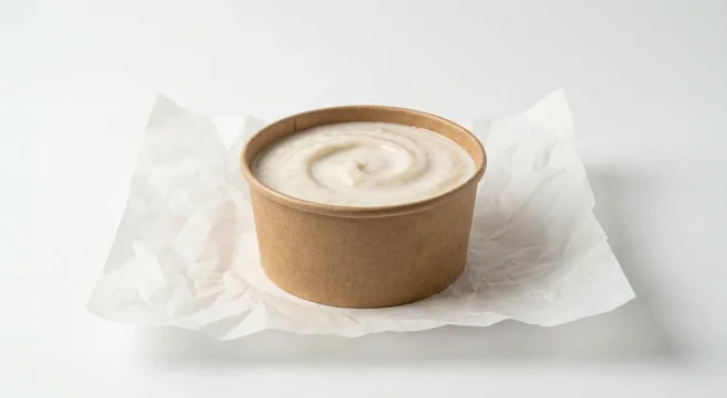 Caffè Nero Porridge, creamy oat porridge made with semi-skimmed milk in a kraft pot, nutrition and calories