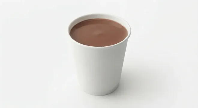 Caffè Nero Hot Chocolate (Regular, Coconut Milk), hot chocolate in a plain white paper cup, nutrition and calories