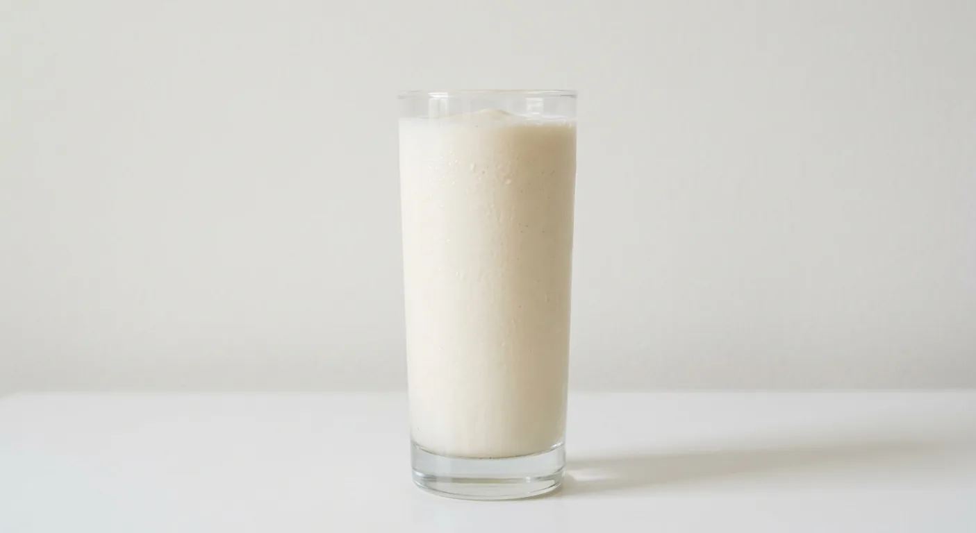Caffè Nero Vanilla Milkshake (Coconut Milk), vanilla milkshake in a tall clear glass, nutrition and calories