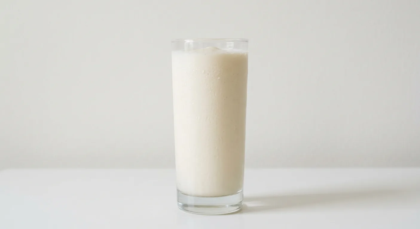 Caffè Nero Vanilla Milkshake (Soya Milk), vanilla milkshake in a tall clear glass, nutrition and calories