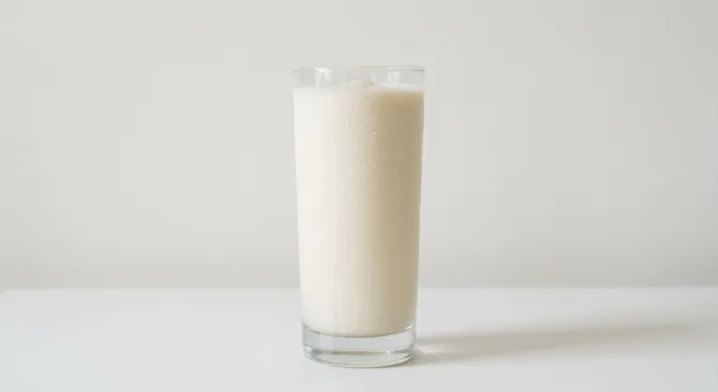Caffè Nero Vanilla Milkshake (Soya Milk), vanilla milkshake in a tall clear glass, nutrition and calories