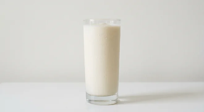 Caffè Nero Vanilla Milkshake (Oat Milk), vanilla milkshake in a tall clear glass, nutrition and calories