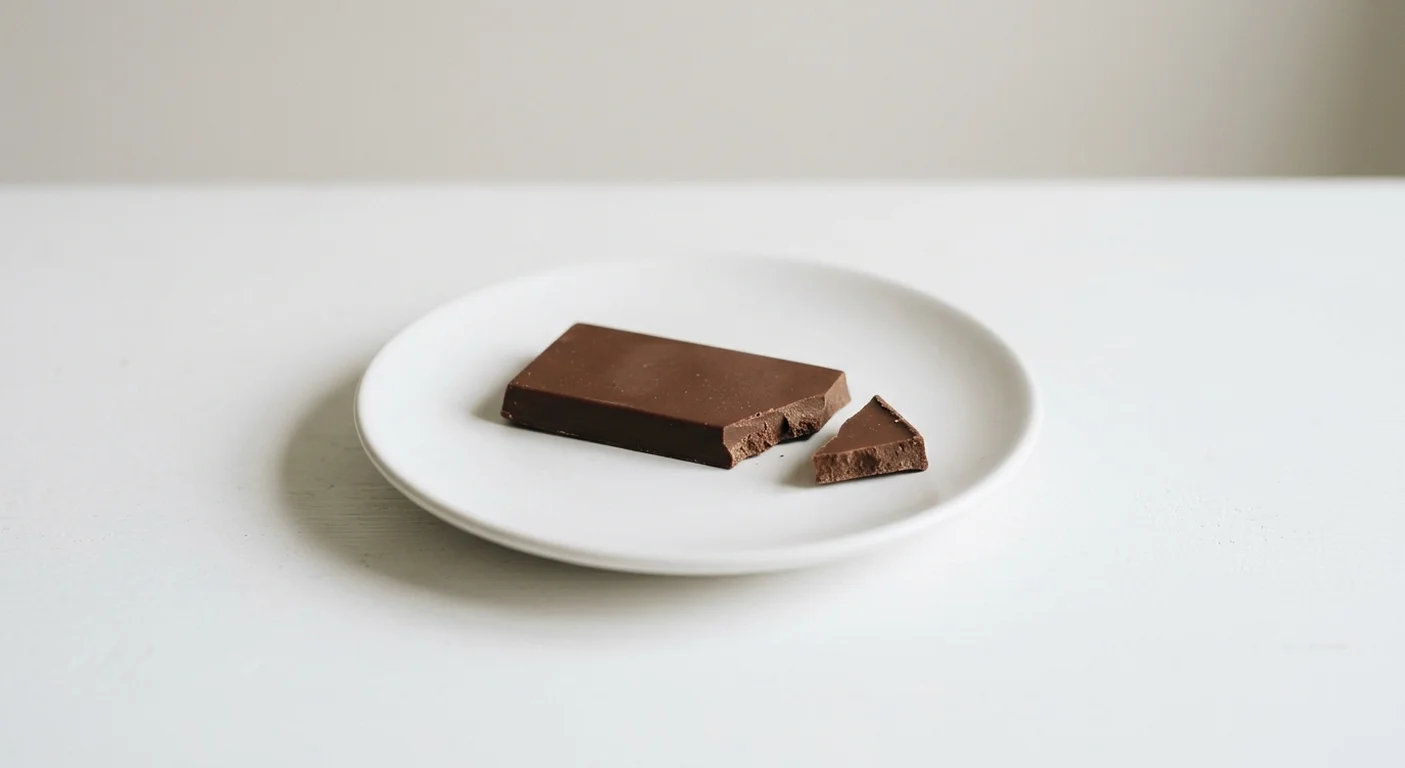 Pret A Manger Milk Chocolate Bar, milk chocolate bar on a white plate, nutrition and calories