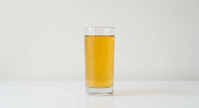 Pret A Manger Apple Juice, apple juice in a clear glass, nutrition and calories