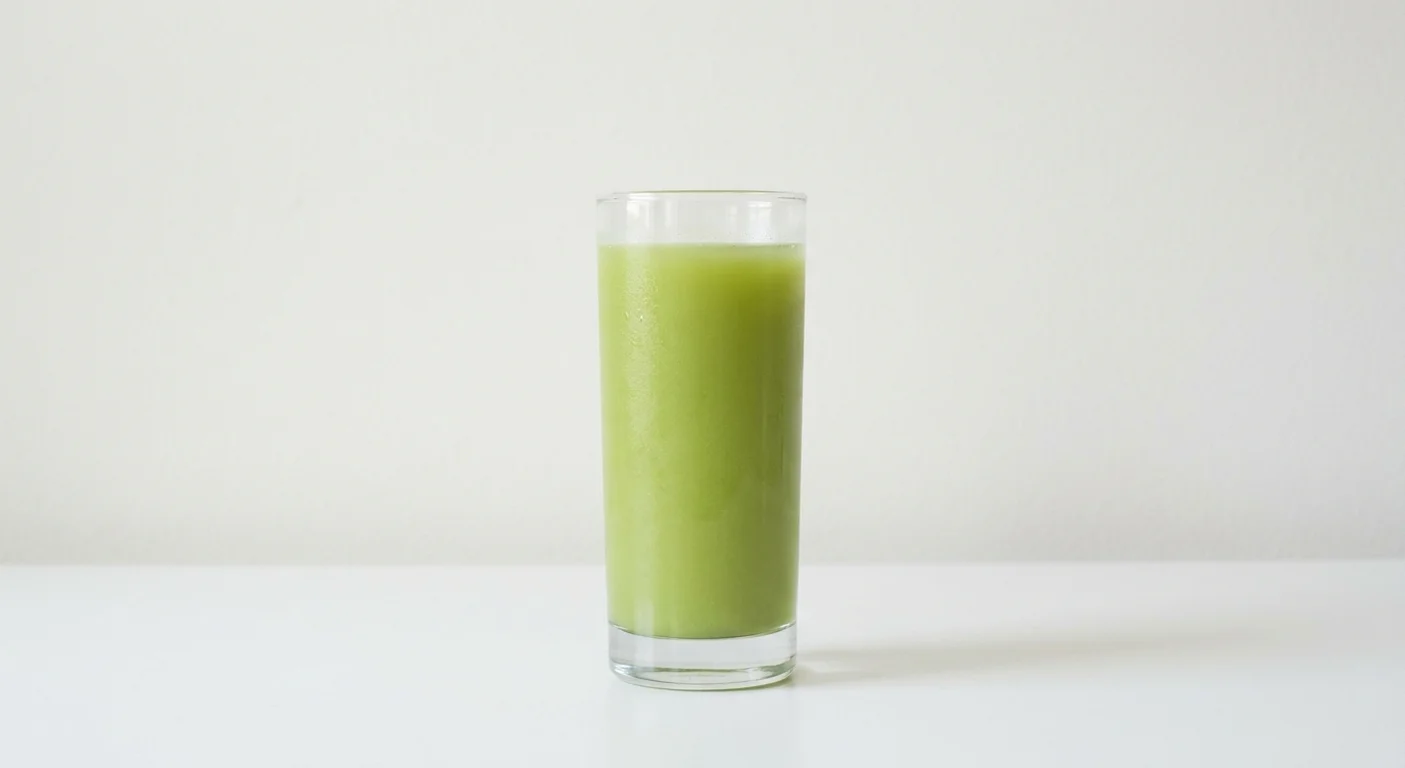 Pret A Manger Easy Greens, green juice in a clear glass, nutrition and calories