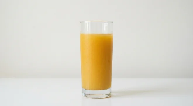 Pret A Manger Mango & Passion Fruit Pret Still, mango and passion fruit still drink in a clear glass, nutrition and calories