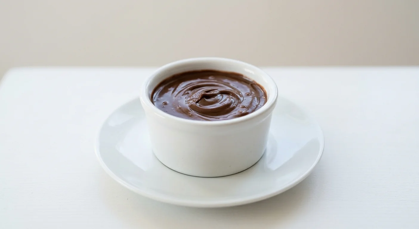 GAIL's Hazelnut and Chocolate Spread, chocolate hazelnut spread in a white ramekin on a white plate, nutrition and calories