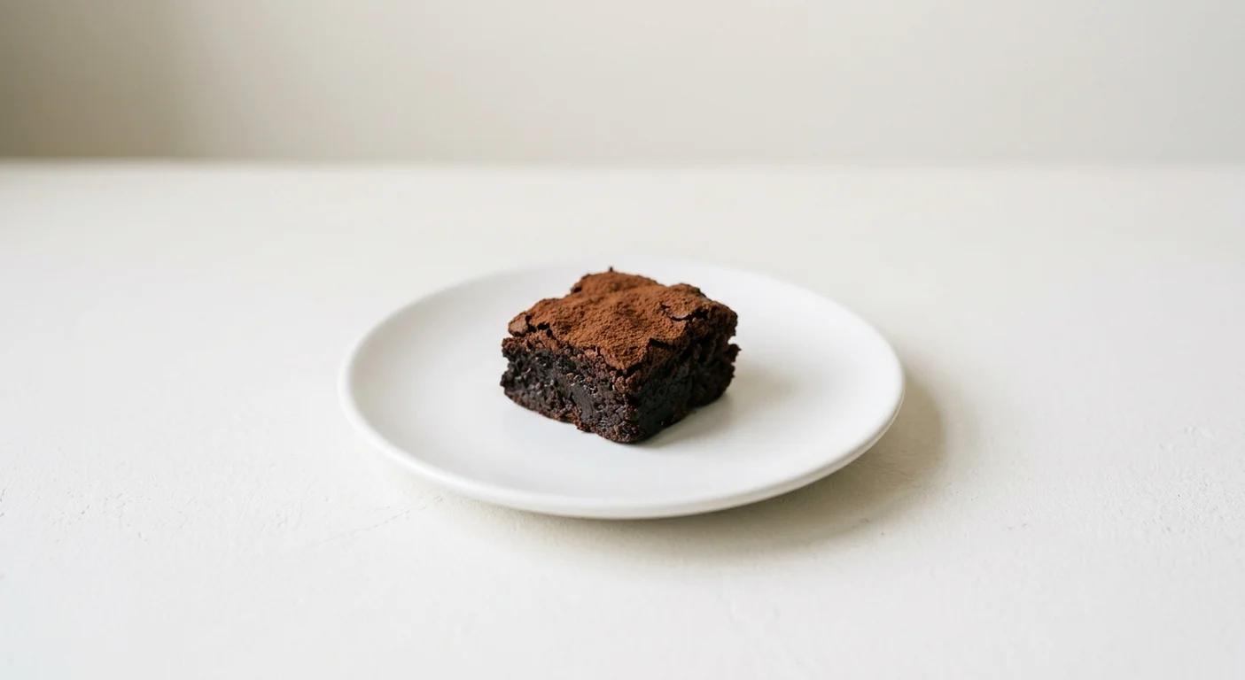 GAIL's Brownie Bites, small brownie bite on a white plate, nutrition and calories