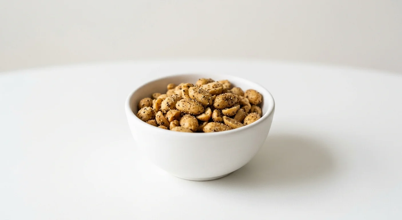 Wetherspoon Dormen Dry Roasted Peanuts, dry roasted peanuts in a white bowl, nutrition and calories