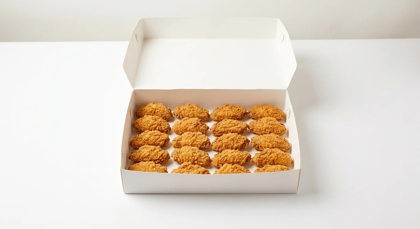 Domino's Chick 'N' Dip Wings (20 pieces), 20 crispy fried chicken wings in a takeaway box, nutrition and calories