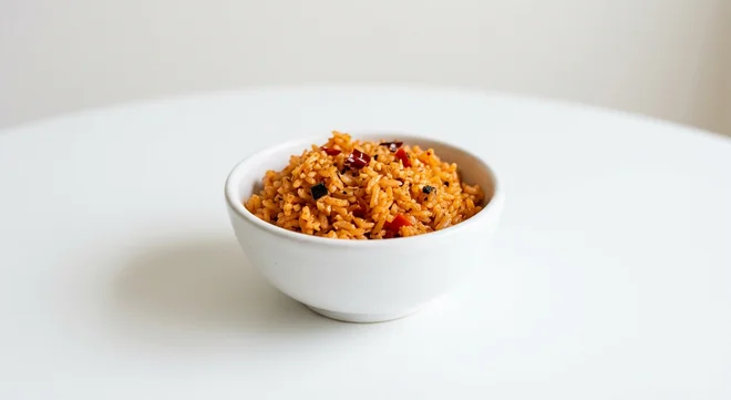 Wetherspoon Spicy Rice, spicy rice in a white bowl, nutrition and calories