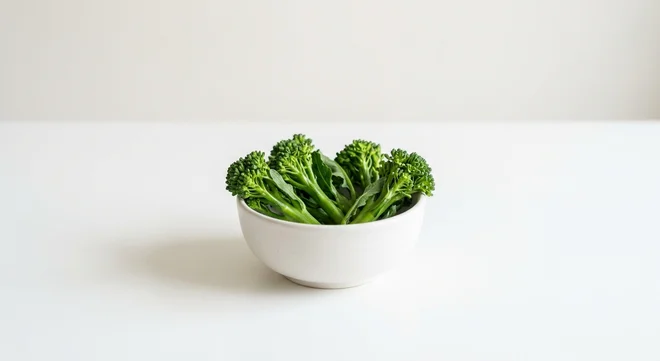Wetherspoon Tenderstem Broccoli, tenderstem broccoli in a white bowl, nutrition and calories
