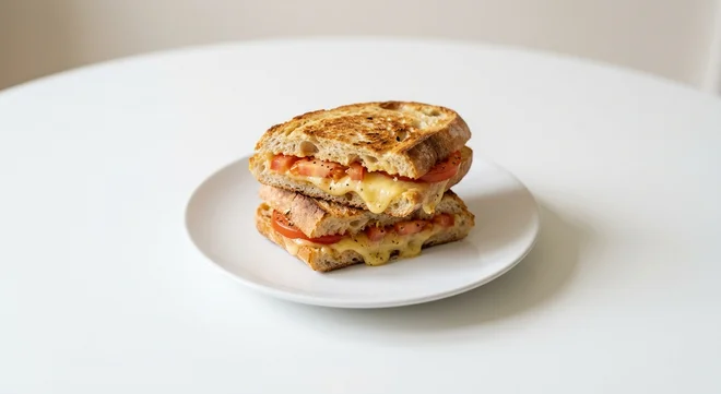 Wetherspoon Cheddar Cheese and Tomato Ciabatta, toasted ciabatta filled with cheddar and tomato on a white plate, nutrition and calories