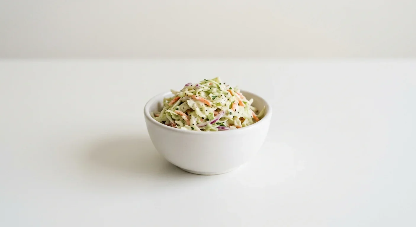 Frankie & Benny's 'Slaw, creamy coleslaw in a white bowl, nutrition and calories