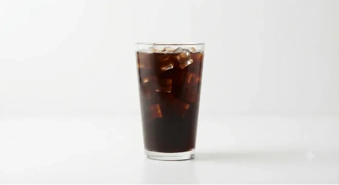 Starbucks US Iced Coffee (Grande), cold brew coffee over ice in a clear glass, nutrition and calories