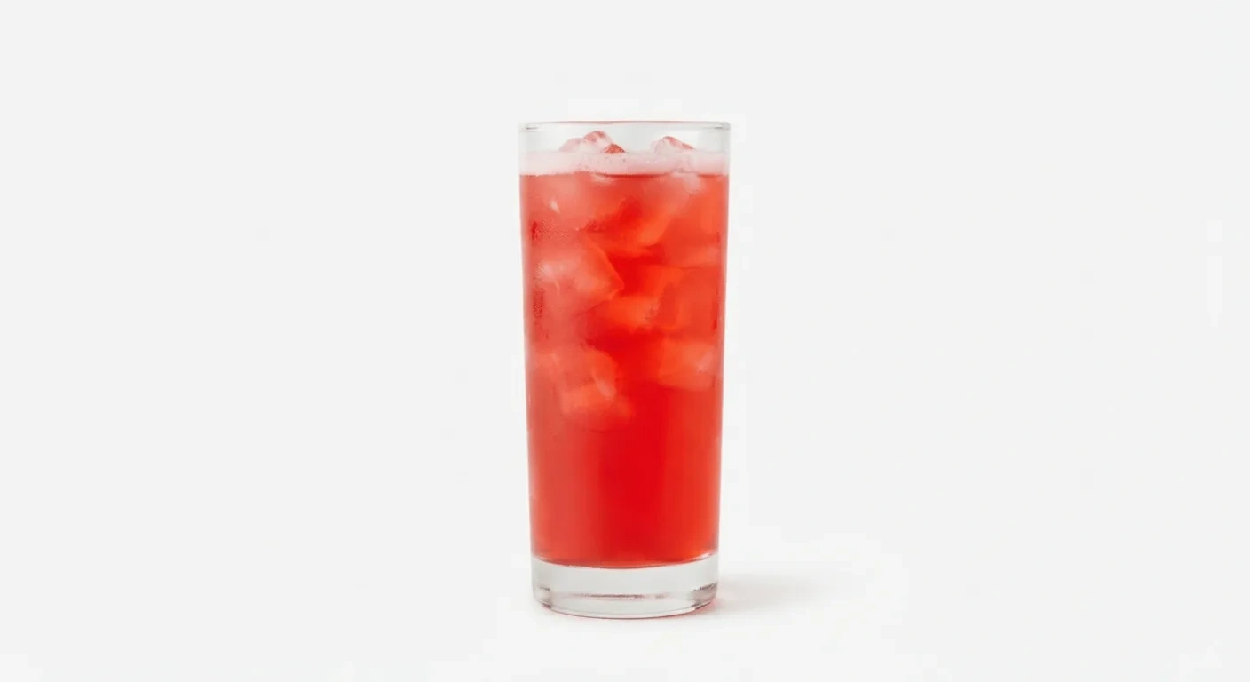 Starbucks US Iced Passion Tango Tea Lemonade (Grande), iced hibiscus tea lemonade over ice in a tall glass, nutrition and calories